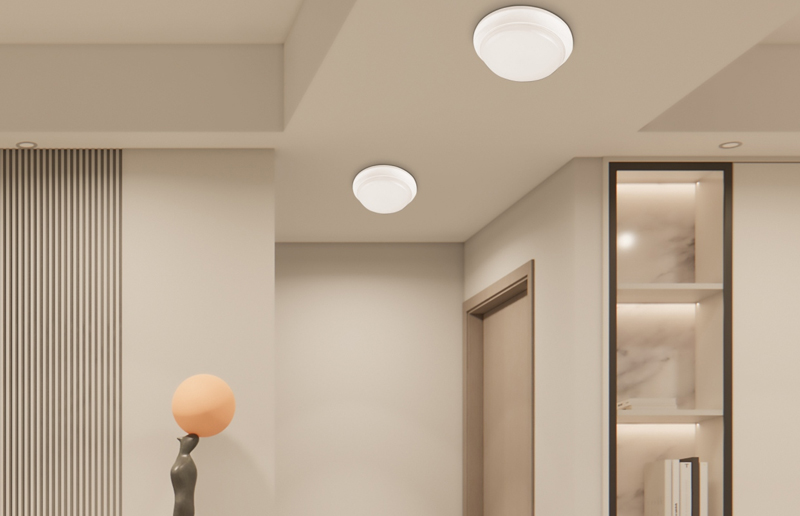 LG09A IP54 Aluminium Tahan Air Lampu Bulat LED Indoor Bulat Bulkheat Lampu